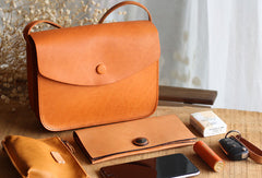 Handmade Leather phone purse stachel bag for women leather shoulder bag