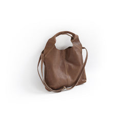 Handmade LEATHER WOMENs Small Shopper Tote SHOULDER Tote BAG FOR WOMEN