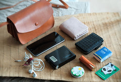 Handmade Leather phone purse organ for women crossbody bag leather shoulder bag - EverHandmade