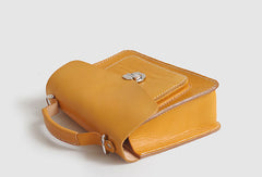 Handmade Womens Leather shoulder bag Satchel Bag School Bag for women