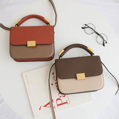 Stylish Leather Womens Small Handbag Work Purse Shoulder Bag for Women
