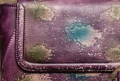 Genuine Handmade Bag Floral Vintage Leather Handbag Shoulder Bag Crossbody Bag Women Leather Purse - EverHandmade