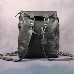 Vintage Mens Leather 15inch Laptop Backpack Leather School Backpack Travel Backpack for Men