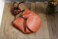 Handmade Leather bag for women leather shoulder bag crossbody bag bucket bag