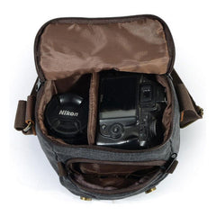 Mens Small Canvas Camera Messenger Bag Side Bag Camera Shoulder Bag for Men