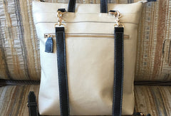 Genuine Leather Backpack Bag Shoulder Bag Handbag Purse For Women - EverHandmade