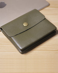 Cute Women Fluorescent Green Leather Mini Zip Coin Wallets Change Wallets Slim Billfold Wallet For Women