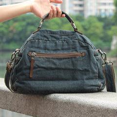 Casual Blue Denim Mens Womens Messenger Bag Jean HandBag Shoulder Bag For Women