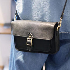 Womens Leather Satchel Bag Side Shoulder Bag - Annie Jewel