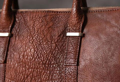 Vintage Cool leather mens Briefcase Business Briefcase laptop Briefcases for Men - EverHandmade