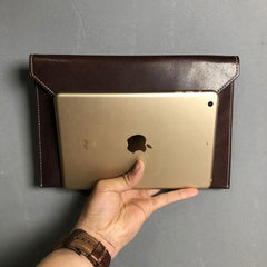 Genuine Leather Mens Clutch Cool Slim Wallet Zipper Clutch Wristlet Wallet for Men