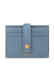 Cute Women White Blue Vegan Leather Small Card Holder Card Wallet Slim Card Holder Credit Card Holder For Women