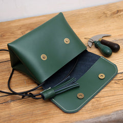 Cute LEATHER WOMEN Triangular SHOULDER BAG Stylish Crossbody Purse FOR WOMEN