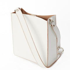 Fashion White Leather Women Tote Bag Tote White Shoulder Bag For Women
