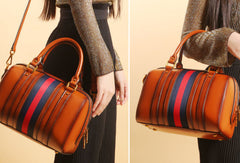 Genuine Leather handbag Boston bag shoulder bag for women leather bag