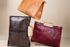 Handmade Genuine Leather Handbag Bag Shoulder Bag Shopper Bag Purse For Women - EverHandmade