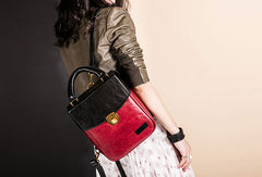 Genuine Leather Backpack Handmade Handbag Bag Shoulder Bag Purse For Women - EverHandmade