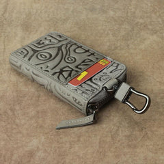 Cool Leather Aztec Designed Mens Car Key Key Wallet Small Key Holders for Men