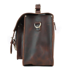 Vitnage Brown Leather Men's Camera Messenger Bag SLR SIDE BAG Camera Handbag For Men