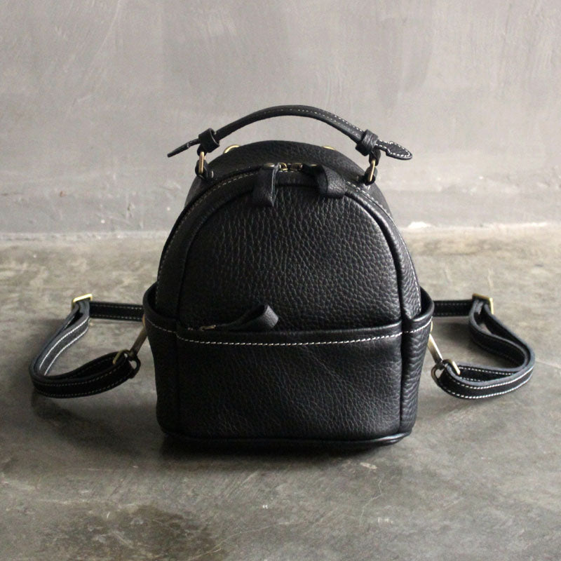 Cute LEATHER WOMENs Small Backpack Stylish SHOULDER BAG Purses FOR WOMEN
