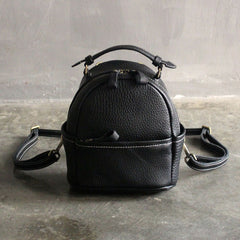 Cute LEATHER WOMENs Small Backpack Stylish SHOULDER BAG Purses FOR WOMEN
