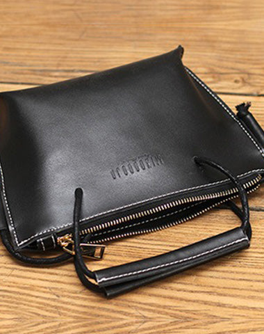Cute LEATHER HandBag White Handmade WOMEN Small Side BAG Phone Purse FOR WOMEN MIN01191106