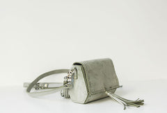 Handmade leather green purse phone bag shoulder bag cossbody bag purse women - EverHandmade