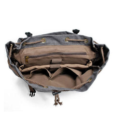Cool Waxed Canvas Mens Hiking Backpacks Canvas Travel Backpack for Men