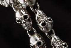 Brass biker trucker Skull punk Chain for chain wallet biker wallet trucker wallet