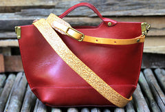 Handmade tote handbag shopper purse leather crossbody bag shoulder bag women - EverHandmade