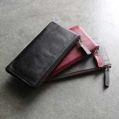 Fashion LEATHER Womens Long Clutch Wallet Zipper Slim Long Wallet FOR Women