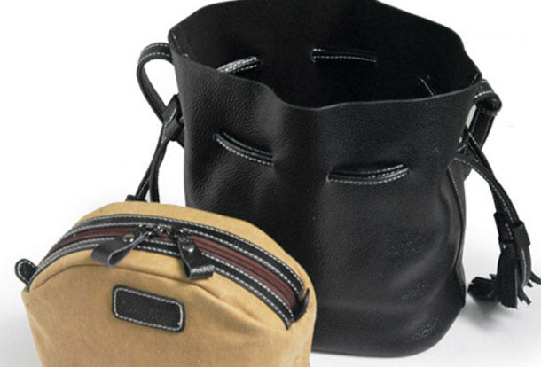 Handmade Leather bucket bag shoulder bag for women leather crossbody bag - EverHandmade