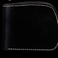 Handmade Leather Bifold Mens Small Wallet Cool Slim Wallet billfold Wallet for Men