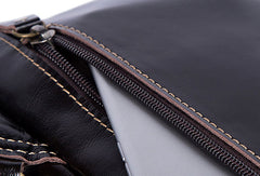 Genuine Leather Cool Chest Bag Sling Bag Crossbody Bag Travel Bag Hiking Bag For Mens