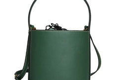 Genuine Leather Cute Bucket Bag Handbag Crossbody Bag Shoulder Bag Women Leather Purse