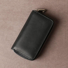 Handamde Leather Mens Cool Key Wallet Card Wallet Key Holder Car Key Case for Men