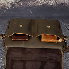 Black Coffee Leather Mens Briefcase Laptop Bag Business Bag Work Bags for Men
