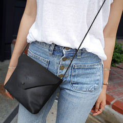 Cute LEATHER WOMEN SHOULDER BAG Envelope Crossbody Purse FOR WOMEN