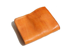 Handmade Genuine leather bifold billfold  purse wallet purse coin women - EverHandmade
