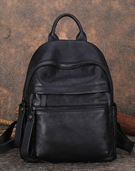 Best Vintage Green Leather Rucksack Womens Vintage School Backpacks Leather Backpack Purse