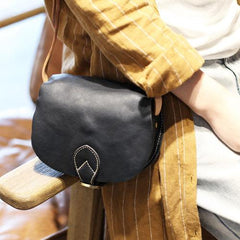 White Leather Crossbody Bag Saddle Bag Purse - Annie Jewel