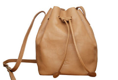 Genuine Leather Cute Bucket Bag Crossbody Bag Shoulder Bag Women Leather Purse