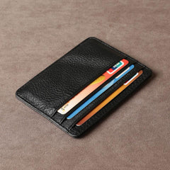 Leather Mens Cool Slim Front Pocket Wallets Leather Wallet Men Small Wallets  for Men