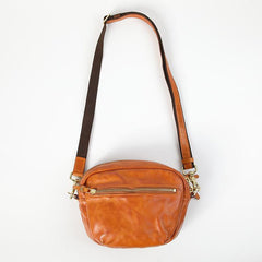 FASHION BROWN LEATHER MEN'S Small Side Bags MESSENGER BAG BLACK Black Courier Bag FOR MEN