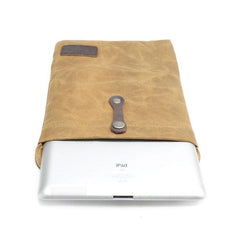 Cool Waxed Canvas Mens iPad Case iPad Air Case 10 inch for Men Clutch