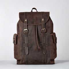 Vintage Leather Mens Backpacks Large Travel Backpacks Hiking Backpacks for Men