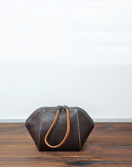 Handmade Leather Wristlet Wallet Zip Clutch Wallet Womens Ladies Zip Phone Wristlet Wallets for Women