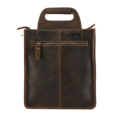 Vintage Leather Mens Briefcase Work Handbags Shoulder Bags Work Bag For Men