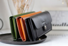 Handmade Genuine leather long wallet clutch wallet purse checkbook wallet women