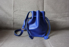 Genuine Leather Bucket Bag Shoulder Bag Crossbody Bag Handbag Purse For Women - EverHandmade